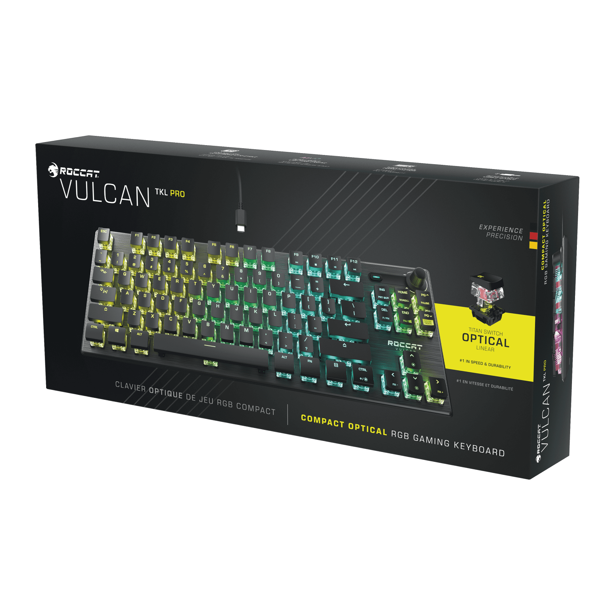 ROCCAT Vulcan TKL Pro Wired RGB Gaming Mechanical Keyboard Compact
