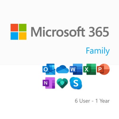 Microsoft Family Office 365 6 Users/ 1 Household - 1 Year | NZ Gaming